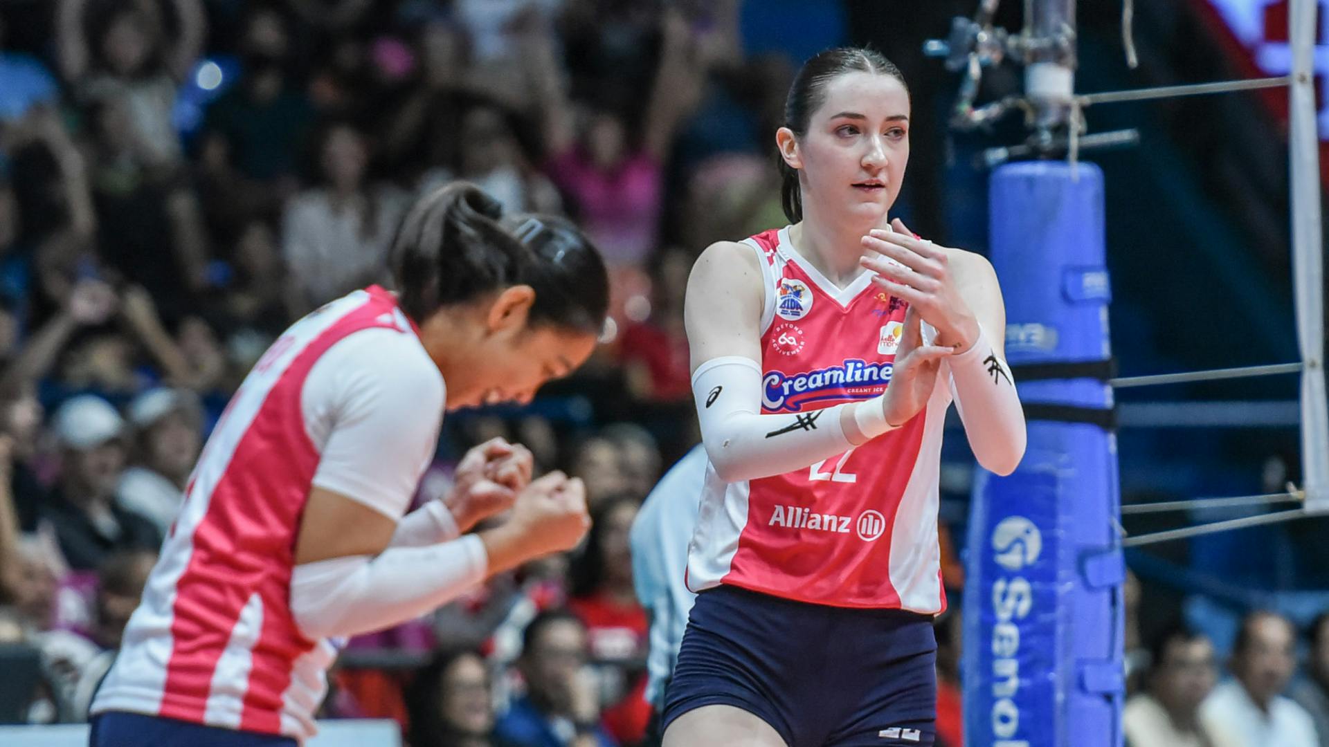 PVL: Erica Staunton bares pre-game ritual that helped calm nerves as Creamline dethroned Petro Gazz as Reinforced Conference champ